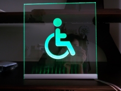 Световая табличка с датчиком движения