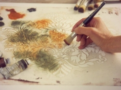 Изготовление трафарета для обоев